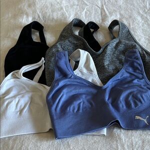 Puma Women's Sports Bra Collection - Black, Gray, White, Blue